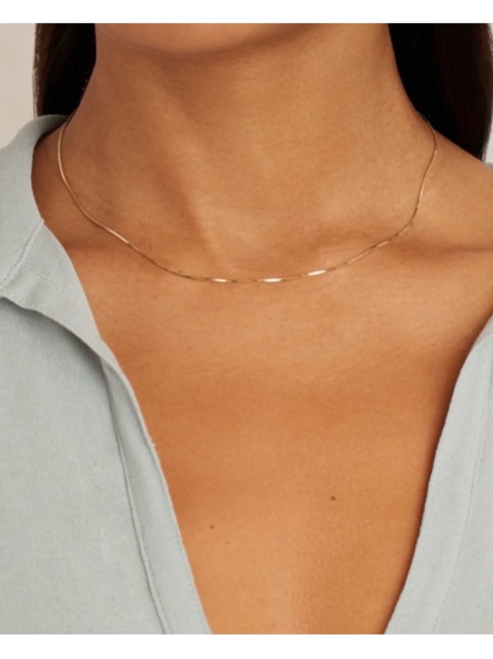 Gorjana Micro Mini Venice Solid 14k Gold Necklace - NWOT